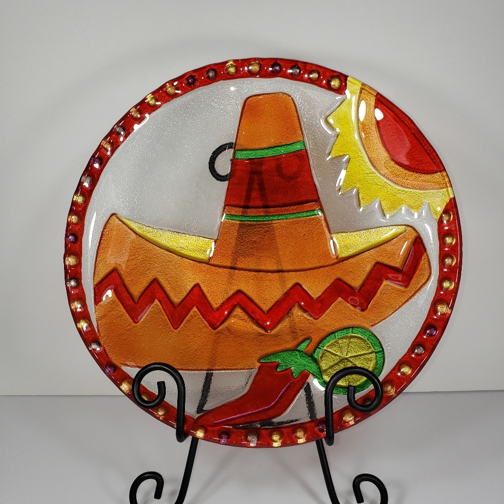 Mexican Glass Plate